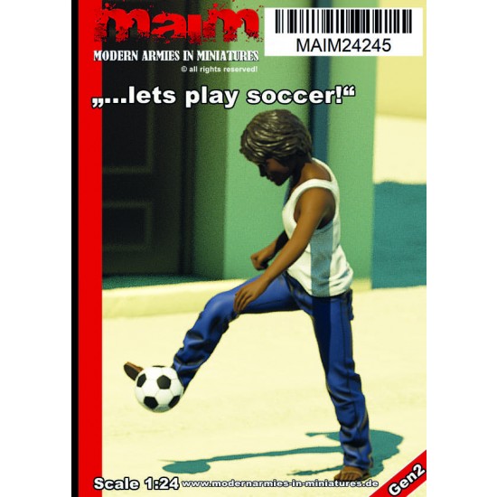 1/24 Lets Play Soccer - Boy with Ball 1/24 Lets Play Soccer - Boy with Ball