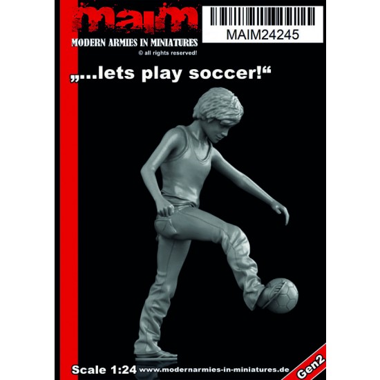 1/24 Lets Play Soccer - Boy with Ball 1/24 Lets Play Soccer - Boy with Ball