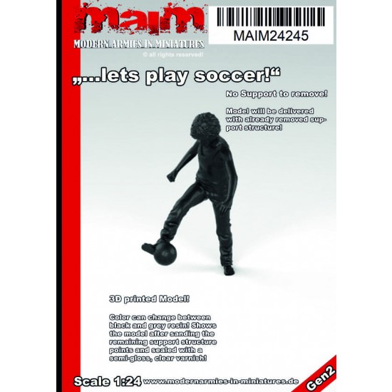 1/24 Lets Play Soccer - Boy with Ball 1/24 Lets Play Soccer - Boy with Ball
