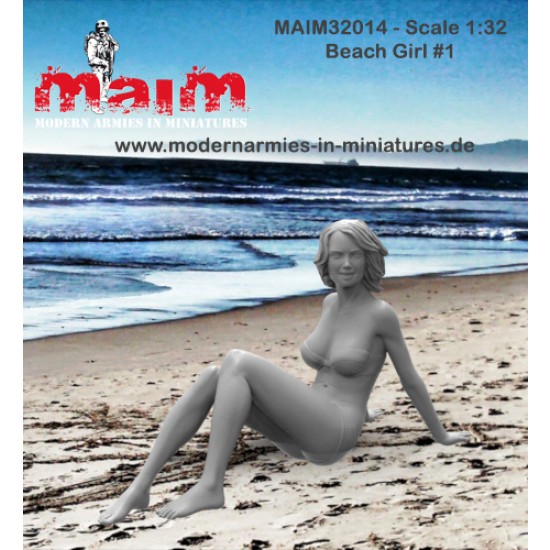 1/32 Beach Girl Vol.1 (1 figure,3D printed soft resin) 1/32 Beach Girl Vol.1 (1 figure,3D printed soft resin)