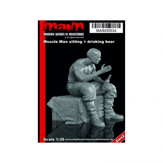 1/35 Muscle Man Sitting + Drinking Beer 1/35 Muscle Man Sitting + Drinking Beer
