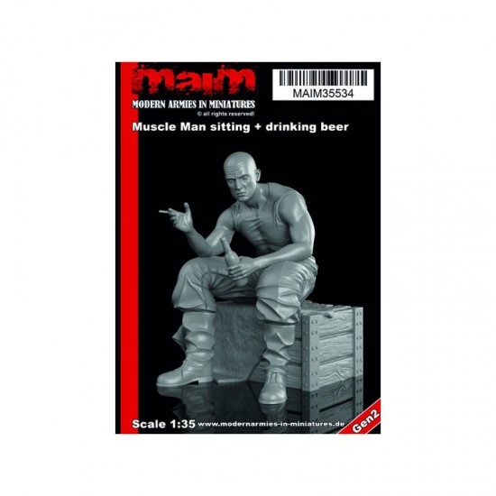 1/35 Muscle Man Sitting + Drinking Beer 1/35 Muscle Man Sitting + Drinking Beer