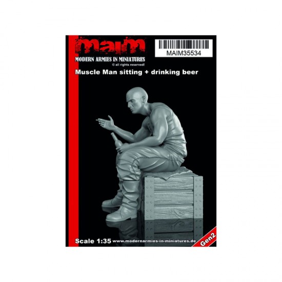 1/35 Muscle Man Sitting + Drinking Beer 1/35 Muscle Man Sitting + Drinking Beer