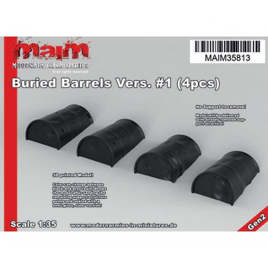 1/35 Buried Barrels #1 (4pcs) 1/35 Buried Barrels #1 (4pcs)