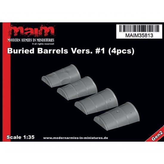 1/35 Buried Barrels #1 (4pcs)