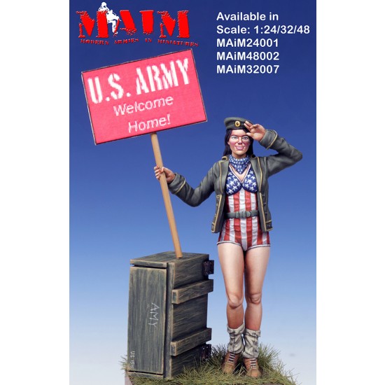 1/48 Pin-Up Girl US Army, Welcome Home! (1 Figure)