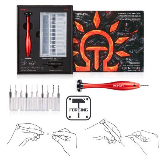 Aluminum Alloy Hand Drill Sleeve (Assembly 0.3-1.2mm Drill Bit) Aluminum Alloy Hand Drill Sleeve (Assembly 0.3-1.2mm Drill Bit)