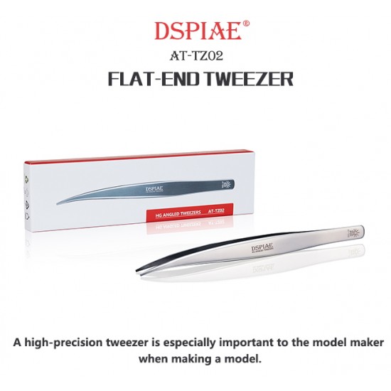 Flat-End Angled Tweezers #Z02 Flat-End Angled Tweezers #Z02