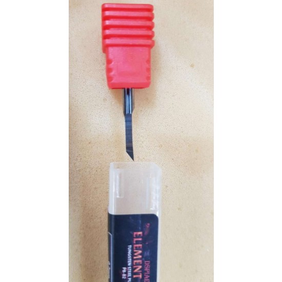 0.2mm Tungsten Steel Push Broach (Chisel) Shank Dia: 3.175mm 0.2mm Tungsten Steel Push Broach (Chisel) Shank Dia: 3.175mm