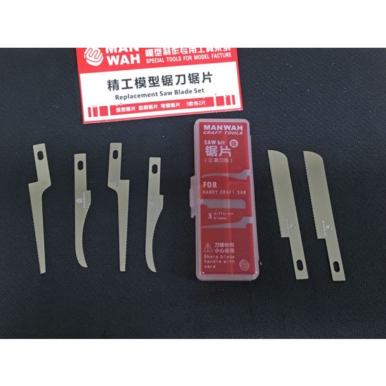 Saw Blades (6 blades, 3 different types) Saw Blades (6 blades, 3 different types)