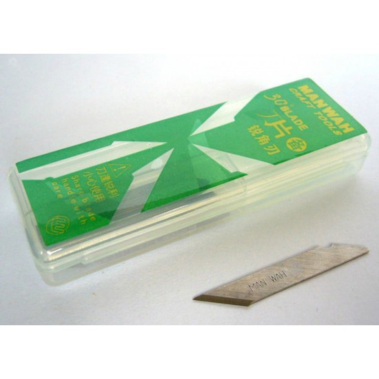 High-Carbon Steel Knife Blades (30-Degree, 20pcs)(Suitable for Tamiya 74040 and MW-2165) High-Carbon Steel Knife Blades (30-Degree, 20pcs)(Suitable for Tamiya 74040 and MW-2165)