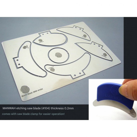 Photo-Etched Saw Set Type D w/Saw Handle (Saw Blade Thickness: 0.2mm) Photo-Etched Saw Set Type D w/Saw Handle (Saw Blade Thickness: 0.2mm)