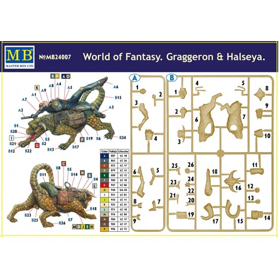 1/24 World of Fantasy Serie No.1 - Graggeron and Halseya 1/24 World of Fantasy Serie No.1 - Graggeron and Halseya