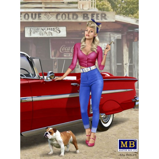 1/24 Pin-Up Series - A Short Stop kit No.1 (1 Female Figure + 1 Dog) 1/24 Pin-Up Series - A Short Stop kit No.1 (1 Female Figure + 1 Dog)