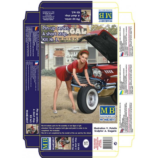1/24 Pin-Up Series - A Short Stop kit No.3 (1 Female Figure) 1/24 Pin-Up Series - A Short Stop kit No.3 (1 Female Figure)