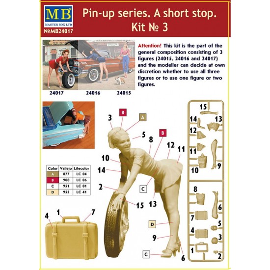 1/24 Pin-Up Series - A Short Stop kit No.3 (1 Female Figure) 1/24 Pin-Up Series - A Short Stop kit No.3 (1 Female Figure)