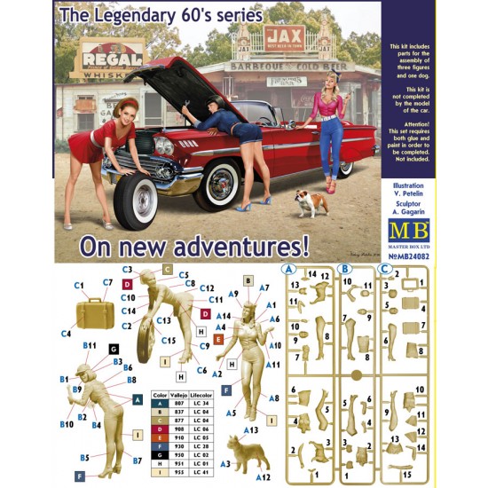 1/24 The Legendary 60s Series - On New Adventures! (3 figures) 1/24 The Legendary 60s Series - On New Adventures! (3 figures)