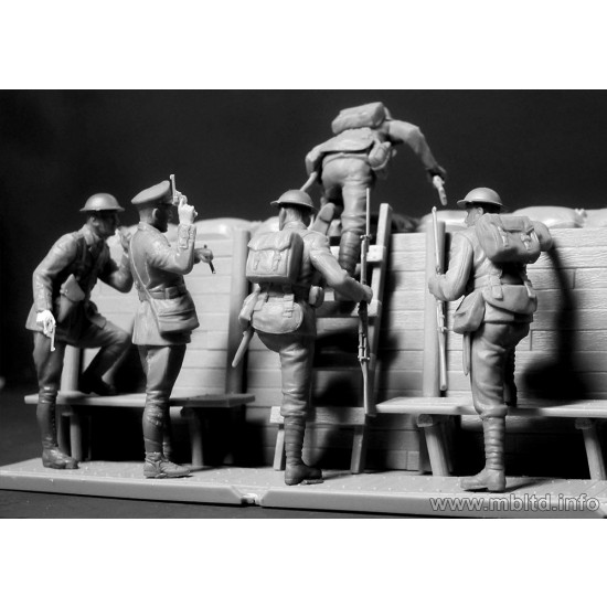 1/35 WWI British Infantry Before the Attack (5 figures) 1/35 WWI British Infantry Before the Attack (5 figures)