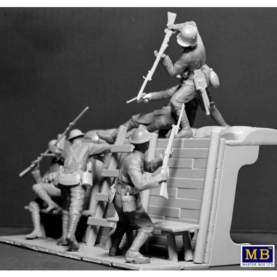 1/35 WWI German and British Infantrymen Hand-to-Hand Fight (5 Figures) 1/35 WWI German and British Infantrymen Hand-to-Hand Fight (5 Figures)
