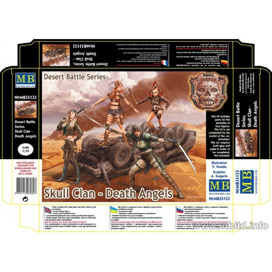 1/35 Skull Clan - Death Angels in Desert Battle (4 figures) 1/35 Skull Clan - Death Angels in Desert Battle (4 figures)