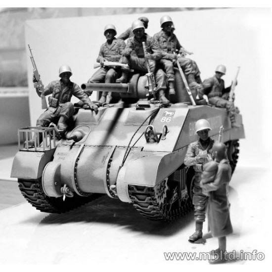 1/35 The 101st Light Company US Paratroopers & British Tankman in France 1944 (9 Figures) 1/35 The 101st Light Company US Paratroopers & British Tankman in France 1944 (9 Figures)
