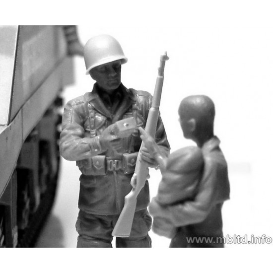 1/35 The 101st Light Company US Paratroopers & British Tankman in France 1944 (9 Figures) 1/35 The 101st Light Company US Paratroopers & British Tankman in France 1944 (9 Figures)