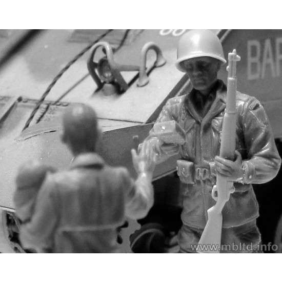1/35 The 101st Light Company US Paratroopers & British Tankman in France 1944 (9 Figures) 1/35 The 101st Light Company US Paratroopers & British Tankman in France 1944 (9 Figures)