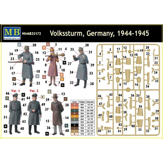 1/35 Volkssturm in Germany 1944-1945 (5 Figures) 1/35 Volkssturm in Germany 1944-1945 (5 Figures)