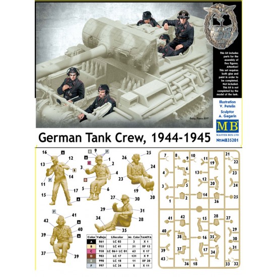 1/35 German Tank Crew 1944-1945 (5 figures) 1/35 German Tank Crew 1944-1945 (5 figures)