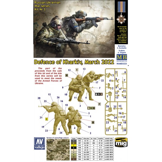 1/35 Ukrainian-Russian War series #3 Defence of Kharkiv, March 2022 (2 figures) 1/35 Ukrainian-Russian War series #3 Defence of Kharkiv, March 2022 (2 figures)