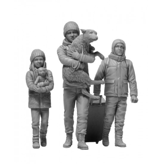 1/35 Russian-Ukrainian War series Kit No.5, Refugees, March 2022 1/35 Russian-Ukrainian War series Kit No.5, Refugees, March 2022
