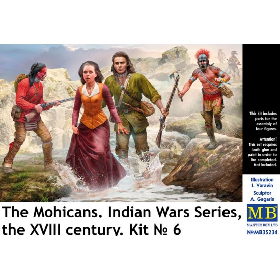1/35 The Mohicans Indian Wars, the XVIII Century (4 figures) 1/35 The Mohicans Indian Wars, the XVIII Century (4 figures)