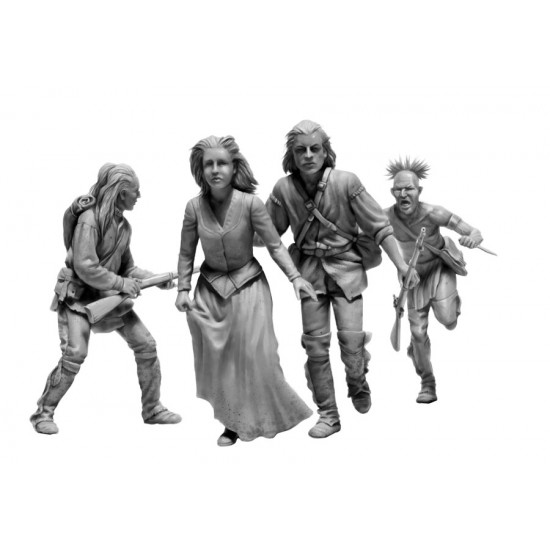1/35 The Mohicans Indian Wars, the XVIII Century (4 figures) 1/35 The Mohicans Indian Wars, the XVIII Century (4 figures)