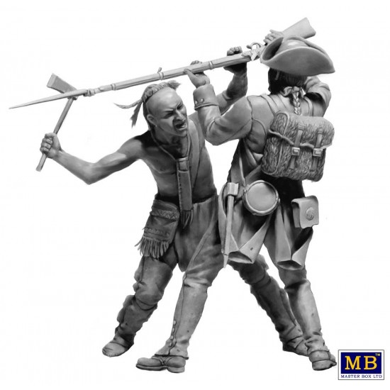 1/35 Indian Wars The Mohicans Mortal Combat, the XVIII century Kit No.7 (4 figures) 1/35 Indian Wars The Mohicans Mortal Combat, the XVIII century Kit No.7 (4 figures)