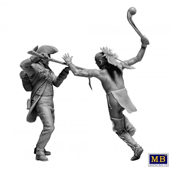 1/35 Indian Wars The Mohicans Mortal Combat, the XVIII century Kit No.7 (4 figures) 1/35 Indian Wars The Mohicans Mortal Combat, the XVIII century Kit No.7 (4 figures)