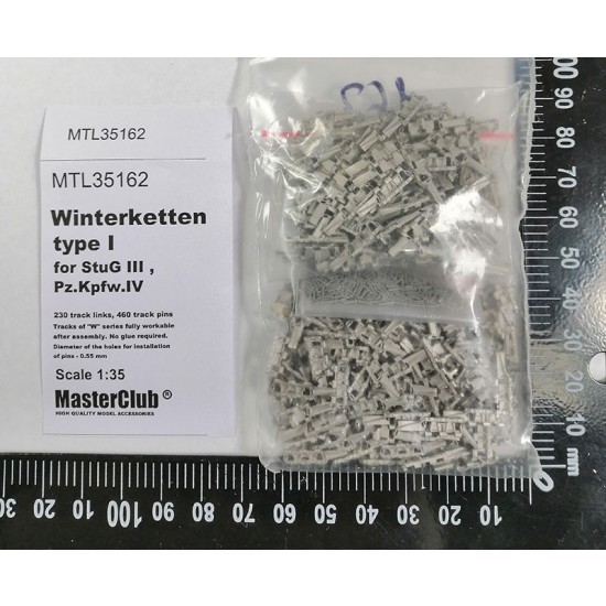 1/35 Tracks for Pz.Kpfw.IV Winterketten type 1 1/35 Tracks for Pz.Kpfw.IV Winterketten type 1
