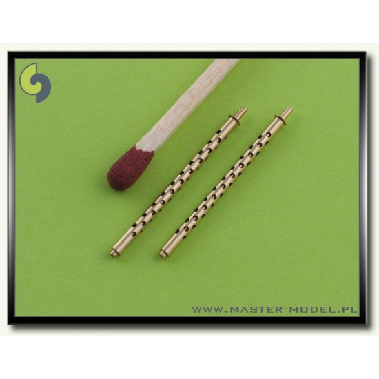 1/32 Browning M2 Aircraft .50 Caliber (12.7mm) Barrels (2pcs) 1/32 Browning M2 Aircraft .50 Caliber (12.7mm) Barrels (2pcs)