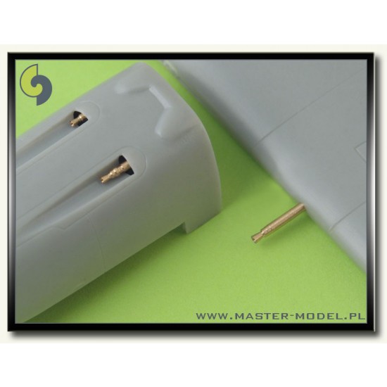 1/48 Bf 109 E3 - E9, T Armament Set (MG 17 Tips, MG FF Barrels) 1/48 Bf 109 E3 - E9, T Armament Set (MG 17 Tips, MG FF Barrels)
