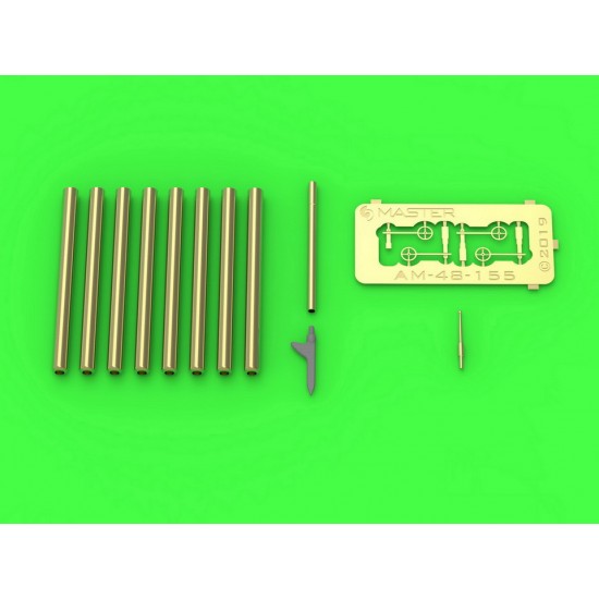1/48 P-47 Thunderbolt Details set - Browning .50 Blast Tubes, Gunsight and Pitot Tube 1/48 P-47 Thunderbolt Details set - Browning .50 Blast Tubes, Gunsight and Pitot Tube