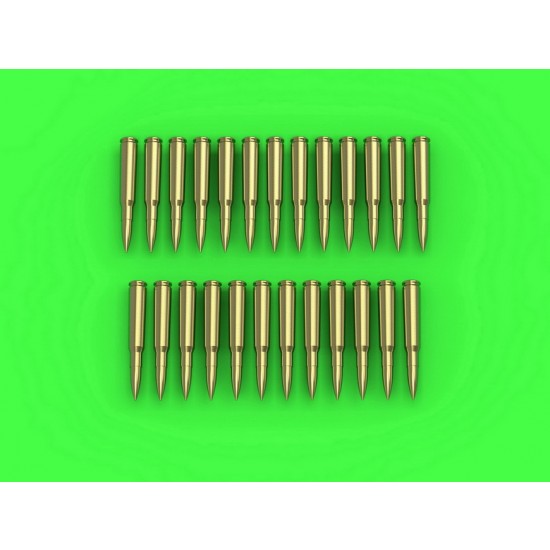 1/35 Browning .50 Caliber (12.7mm) Cartridges (25pcs) 1/35 Browning .50 Caliber (12.7mm) Cartridges (25pcs)