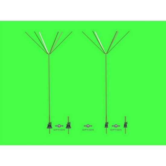 1/72 WWII German 1.8m Star Antenna for Command Tanks (1pc) 1/72 WWII German 1.8m Star Antenna for Command Tanks (1pc)