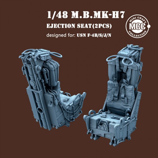 1/48 USN F-4 Phantom M.B MK.H7 Ejection Seats - Navy Type (2pcs) 1/48 USN F-4 Phantom M.B MK.H7 Ejection Seats - Navy Type (2pcs)