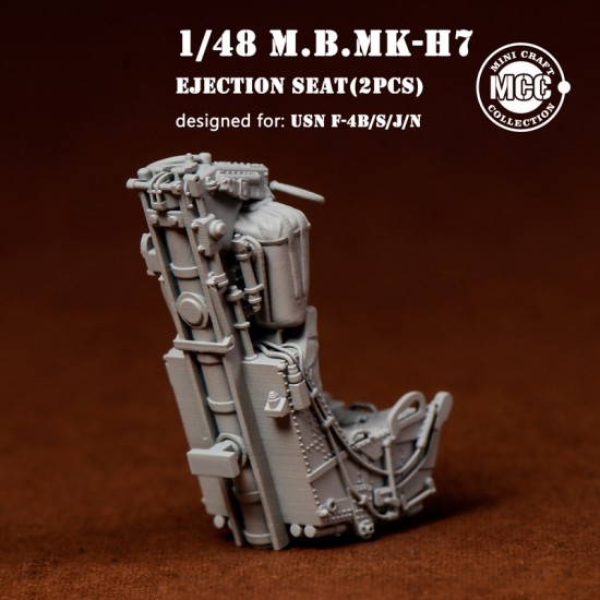 1/48 USN F-4 Phantom M.B MK.H7 Ejection Seats - Navy Type (2pcs) 1/48 USN F-4 Phantom M.B MK.H7 Ejection Seats - Navy Type (2pcs)
