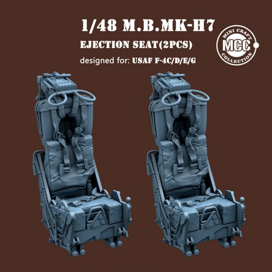 1/48 USAF F-4 Phantom M.B MK.H7 Ejection Seats - Air Force Type (2pcs) 1/48 USAF F-4 Phantom M.B MK.H7 Ejection Seats - Air Force Type (2pcs)