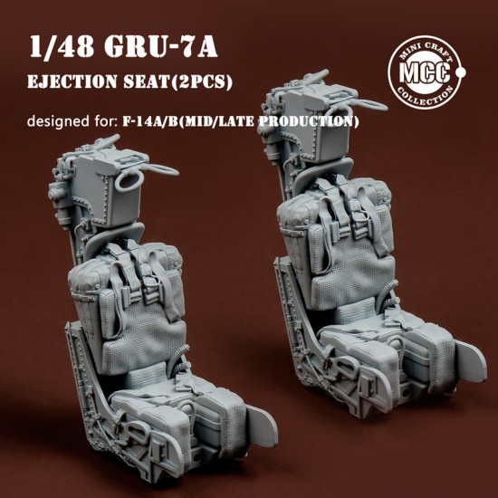 1/48 GRU-7A Ejection Seats for F-14A/B Mid/Late (2pcs) 1/48 GRU-7A Ejection Seats for F-14A/B Mid/Late (2pcs)