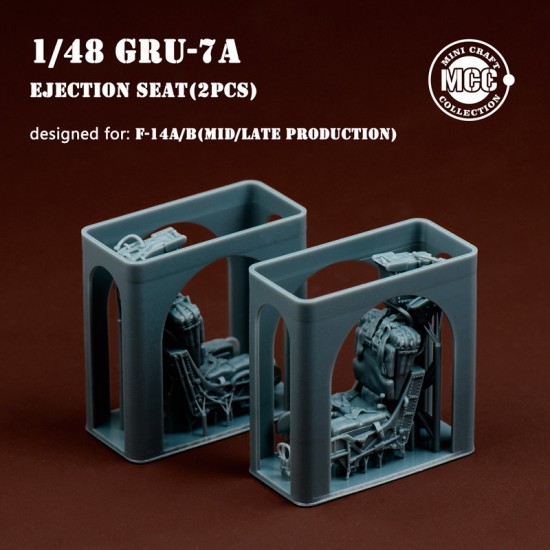1/48 GRU-7A Ejection Seats for F-14A/B Mid/Late (2pcs) 1/48 GRU-7A Ejection Seats for F-14A/B Mid/Late (2pcs)