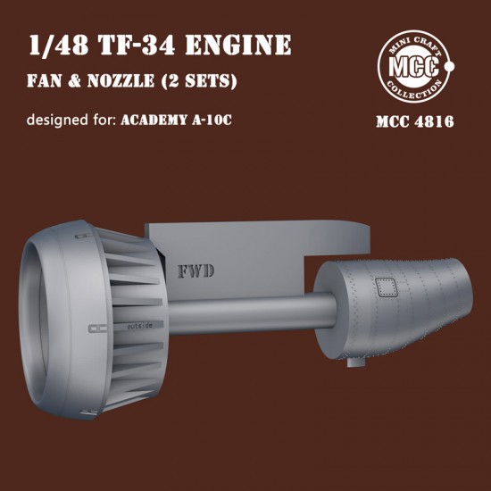1/48 A-10C Thunderbolt II Engine Fan Blades and Nozzles for Academy kits 1/48 A-10C Thunderbolt II Engine Fan Blades and Nozzles for Academy kits