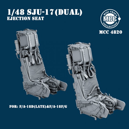 1/48 SJU-17 NACES Ejection Seats for F/A-18F & F/A-18D Late (2pcs) 1/48 SJU-17 NACES Ejection Seats for F/A-18F & F/A-18D Late (2pcs)