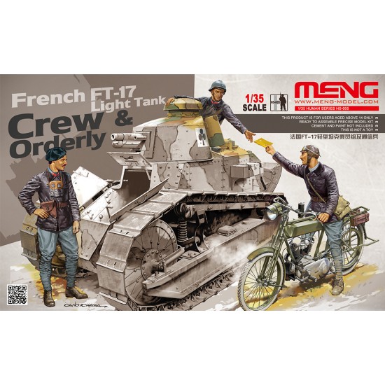 1/35 French FT-7 Light Tank Crew and Orderly (3 Figures) 1/35 French FT-7 Light Tank Crew and Orderly (3 Figures)