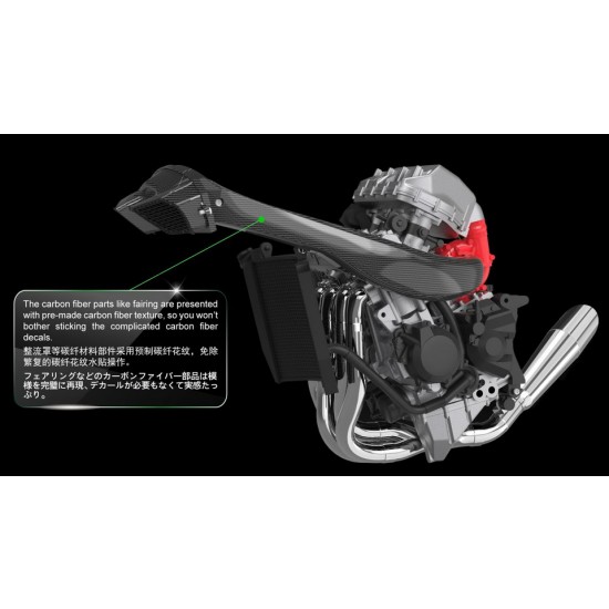 1/9 Kawasaki Ninja H2R (Pre-colored Edition) [Snap-Fit]